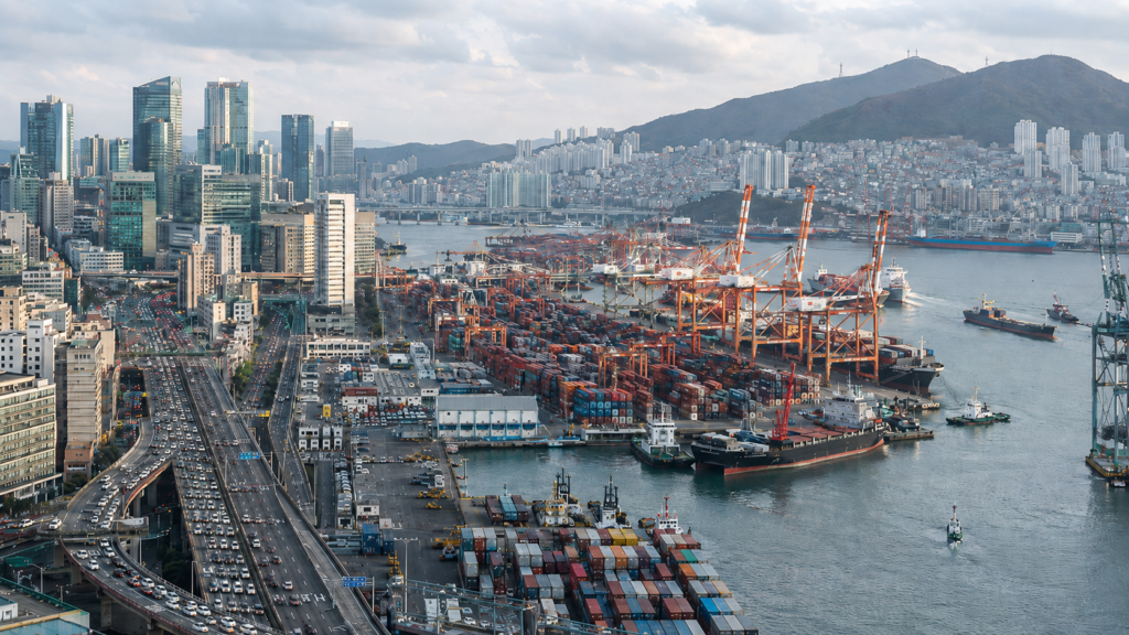 Busan and it's vibrant port