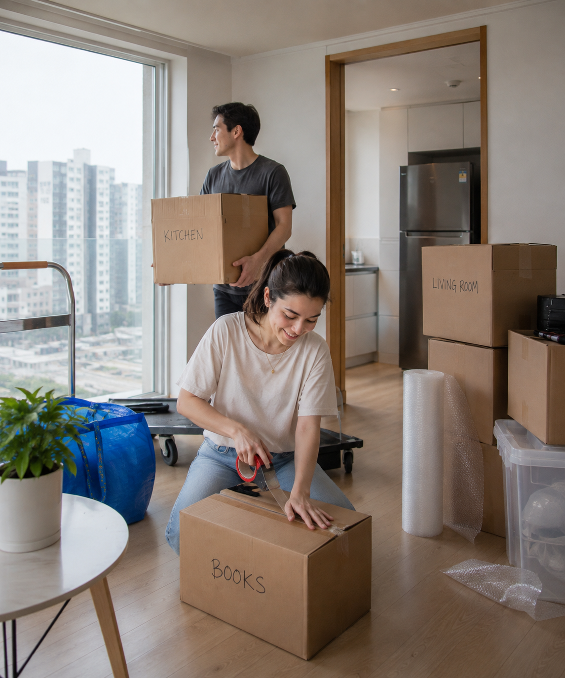 When moving in Korea